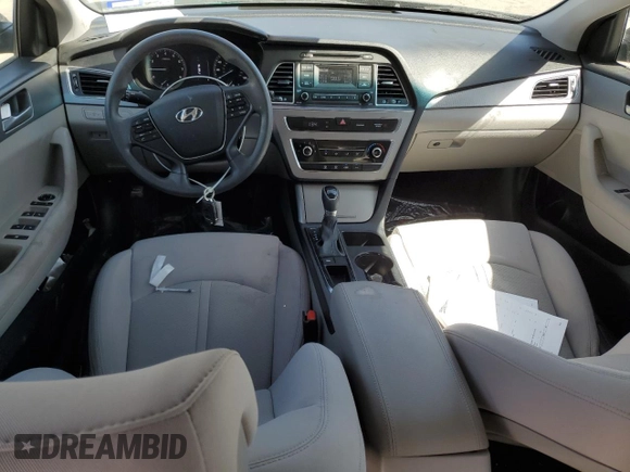 2016 Hyundai Sonata SE with VIN 5NPE24AF0GH419165, listed as a Copart auction lot 48587005 with 34,499 mi miles and Salvage Title. Bid and sale history available at carsss.com. Image 8.