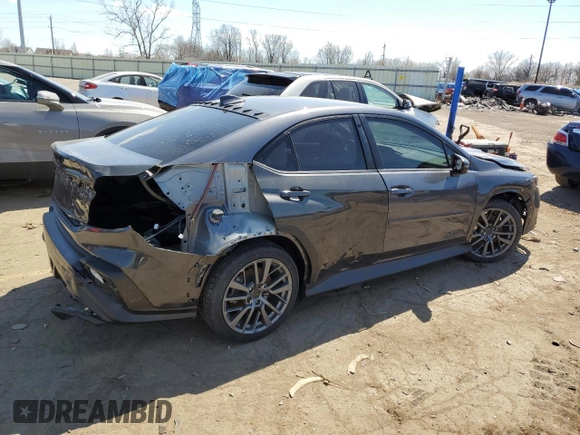 2022 Subaru WRX GT with VIN JF1VBAU69N8006950, listed as a Copart auction lot 53380815 with 13,544 mi miles and Salvage title. Bid and sale history available at DreamBid. Image 3.