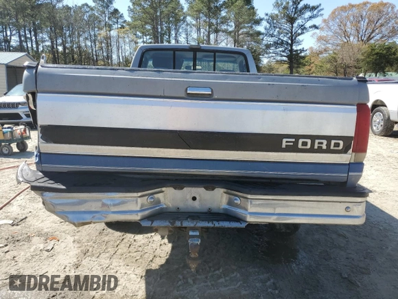 1993 Ford F-250 with VIN 2FTHF25H2PCA20717, listed as a Copart auction lot 53087425 with 246,044 mi miles and Salvage Title. Bid and sale history available at carsss.com. Image 6.