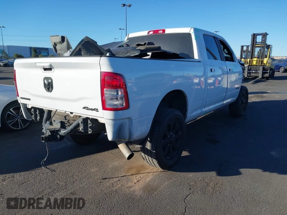 2021 Ram 2500 Big Horn with VIN 3C6UR5DL5MG633465, listed as a IAAI auction lot 41305700 with 73,636 mi miles. Bid and sale history available at carsss.com. Image 4.