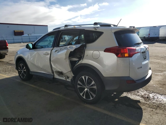 2015 Toyota RAV4 Limited with VIN 2T3DFREV9FW239933, listed as a Copart auction lot 45512155 with 125,401 mi miles and Salvage Title. Bid and sale history available at carsss.com. Image 2.