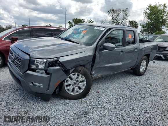 2024 Nissan Frontier SV with VIN 1N6ED1EJ3RN671192, listed as a Copart auction lot 59672385 with 1,179 mi miles and Non repairable. Bid and sale history available at DreamBid. Image 1.