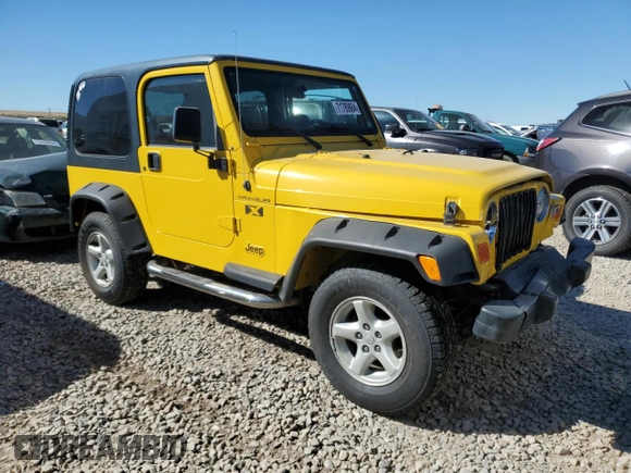 2002 Jeep Wrangler X with VIN 1J4FA39S42P725876, listed as a Copart auction lot 71789864 with 154,991 mi miles and Salvage Title. Bid and sale history available at carsss.com. Image 4.