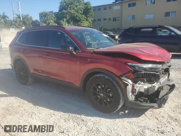 2024 Honda CR-V Sport-L with VIN 7FARS5H86RE015193, listed as a Copart auction lot 48679275 with 13,719 mi miles and Salvage Title. Bid and sale history available at DreamBid. Image 4.