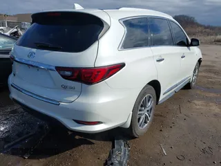 2020 Infiniti QX60 LUXE with VIN 5N1DL0MM0LC513849, listed as a IAAI auction lot 41633049 with 65,413 mi miles. Bid and sale history available at carsss.com. Image 4.