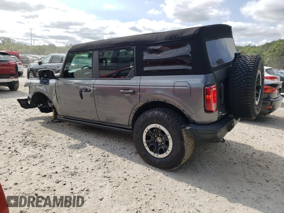 2023 Ford Bronco with VIN 1FMEE5DH4PLB12356, listed as a Copart auction lot 69272094 with 32,392 mi miles and Salvage Title. Bid and sale history available at DreamBid. Image 2.
