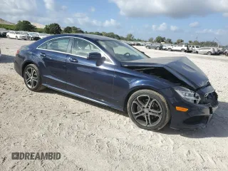 2015 Mercedes-Benz CLS 400 with VIN WDDLJ6HB8FA154029, listed as a Copart auction lot 45173395 with 63,889 mi miles and Salvage title. Bid and sale history available at DreamBid. Image 4.