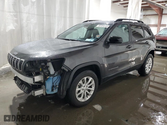 2022 Jeep Cherokee Latitude Lux with VIN 1C4PJMMX0ND537493, listed as a Copart auction lot 46104645 with 37,100 mi miles and Salvage title. Bid and sale history available at DreamBid. Image 1.