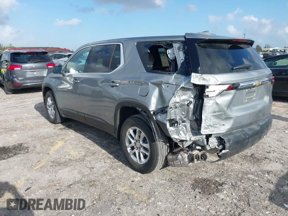 2023 Chevrolet Traverse LS with VIN 1GNERFKW3PJ263868, listed as a IAAI auction lot 41943188 with 28,144 mi miles. Bid and sale history available at carsss.com. Image 3.