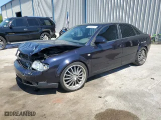 2003 Audi A4 1.8T with VIN WAUJC68E23A273483, listed as a Copart auction lot 53046315 with 90,609 mi miles and Salvage Title. Bid and sale history available at carsss.com. Image 1.