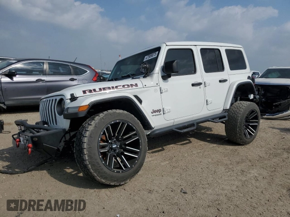 2021 Jeep Wrangler Unlimited Rubicon z VIN 1C4HJXFG2MW537484, wystawiony jako Copart lot #47989075 z przebiegiem 30 604 mil mil oraz Szkoda całkowita • Salvage title. Historia ofert i sprzedaży dostępna na DreamBid. Obrazek 1.