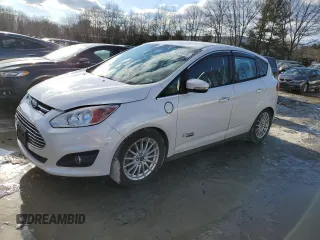 2014 Ford C-Max Energi SEL with VIN 1FADP5CU0EL500583, listed as a Copart auction lot 46593615 with 128,457 mi miles and Clean Title. Bid and sale history available at carsss.com. Image 1.