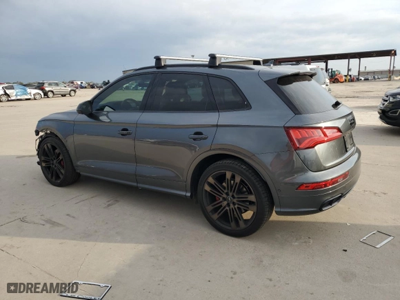 2019 Audi SQ5 Prestige with VIN WA1C4AFY1K2088255, listed as a Copart auction lot 80558084 with 42,035 mi miles and Salvage Title. Bid and sale history available at carsss.com. Image 2.