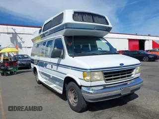 1993 Ford Econoline Cargo z VIN 1FDHS24H9PHB58370, wystawiony jako IAAI lot #42031210 z przebiegiem Nie podano mil oraz . Historia ofert i sprzedaży dostępna na DreamBid. Obrazek 1.