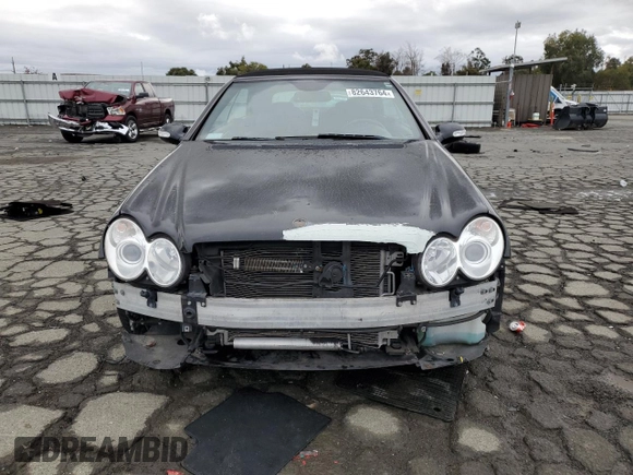 2007 Mercedes-Benz CLK 350 with VIN WDBTK56F27F207673, listed as a Copart auction lot 82643764 with 84,260 mi miles and Salvage Title. Bid and sale history available at DreamBid. Image 5.