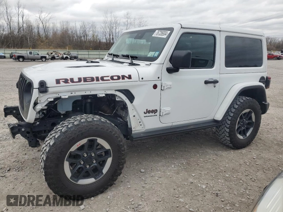 2021 Jeep Wrangler Rubicon with VIN 1C4HJXCG8MW857560, listed as a Copart auction lot 76726934 with 43,366 mi miles and Salvage title. Bid and sale history available at DreamBid. Image 1.