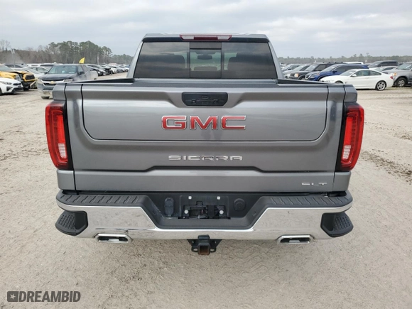 2022 GMC Sierra 1500 Limited SLT with VIN 1GTU9DET8NZ192191, listed as a Copart auction lot 42244485 with 0 mi miles and Salvage Title. Bid and sale history available at carsss.com. Image 6.