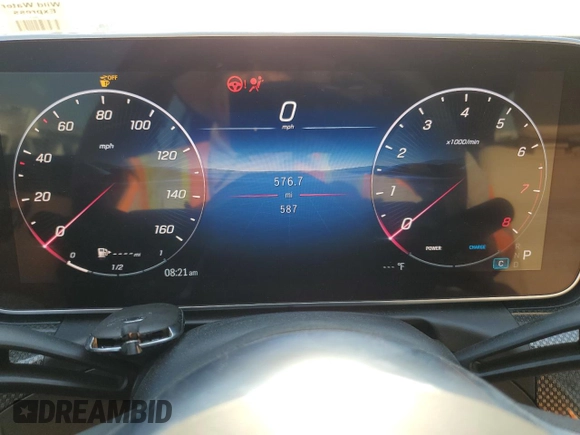 2025 Mercedes-Benz C 300 with VIN W1KAF4GB7SR251684, listed as a Copart auction lot 52391325 with 587 mi miles and Salvage Title. Bid and sale history available at DreamBid. Image 9.