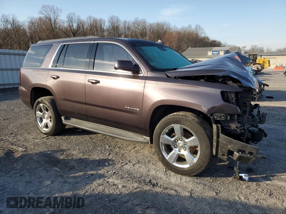 2016 Chevrolet Tahoe LT z VIN 1GNSKBKCXGR365465, wystawiony jako Copart lot #49716705 z przebiegiem Nie podano mil oraz Szkoda całkowita • Salvage title. Historia ofert i sprzedaży dostępna na DreamBid. Obrazek 4.
