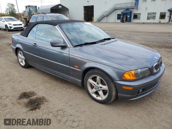 2003 BMW 3 Series 325Ci with VIN WBABS33493PG89518, listed as a Copart auction lot 74748284 with 0 mi miles and Salvage Title. Bid and sale history available at carsss.com. Image 4.