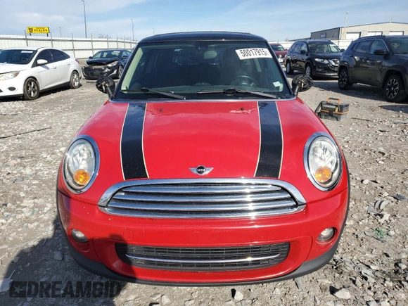 2012 MINI Hardtop with VIN WMWSU3C57CT261602, listed as a Copart auction lot 50017915 with 191,692 mi miles and Salvage Title. Bid and sale history available at DreamBid. Image 5.