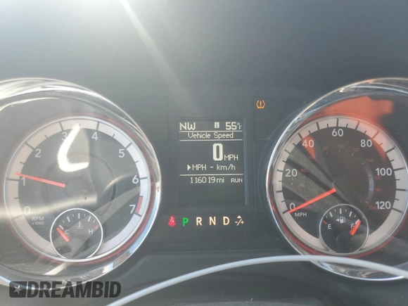 2016 Dodge Grand Caravan SXT with VIN 2C4RDGCG8GR379326, listed as a Copart auction lot 54577495 with 116,019 mi miles and Salvage Title. Bid and sale history available at DreamBid. Image 9.