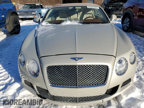 2013 Bentley Continental GT with VIN SCBGR3ZA5DC080940, listed as a Copart auction lot 42397535 with 8,082 mi miles and Salvage Title. Bid and sale history available at DreamBid. Image 5.