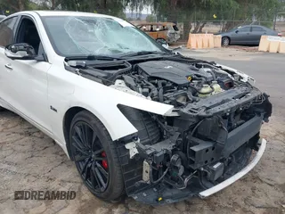 2019 Infiniti Q50 RED SPORT 400 with VIN JN1FV7AP3KM760521, listed as a IAAI auction lot 41469103 with 85,768 mi miles. Bid and sale history available at carsss.com. Image 16.