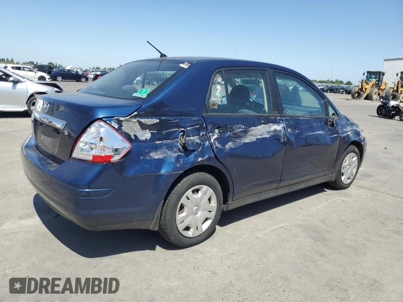 2010 Nissan Versa S with VIN 3N1BC1AP4AL362129, listed as a Copart auction lot 58755525 with 121,878 mi miles and Salvage title. Bid and sale history available at DreamBid. Image 3.