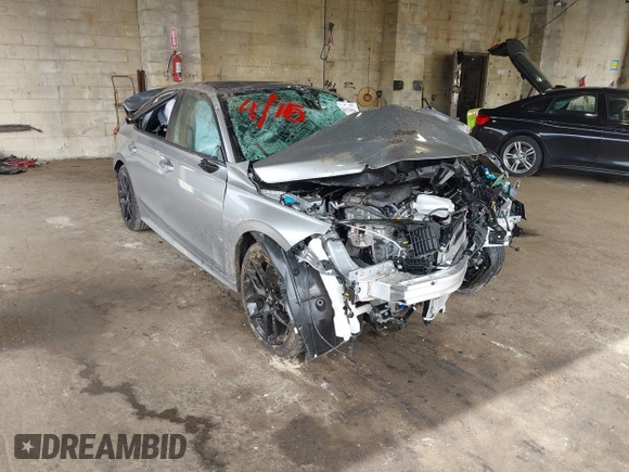 2025 Honda Civic Sport with VIN 2HGFE2F58SH541405, listed as a IAAI auction lot 42057054 with 5,000 mi miles and . Bid and sale history available at DreamBid. Image 1.