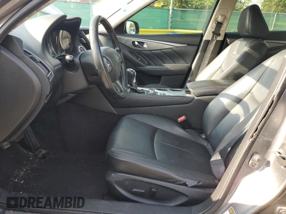 2014 Infiniti Q50 Premium with VIN JN1BV7AP3EM691249, listed as a Copart auction lot 59920285 with 168,208 mi miles and Salvage title. Bid and sale history available at DreamBid. Image 7.