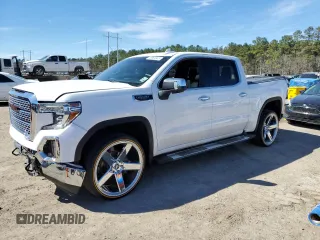 2020 GMC Sierra 1500 SLT with VIN 3GTP8DED7LG218771, listed as a Copart auction lot 48069345 with 127,678 mi miles and Salvage title. Bid and sale history available at DreamBid. Image 1.