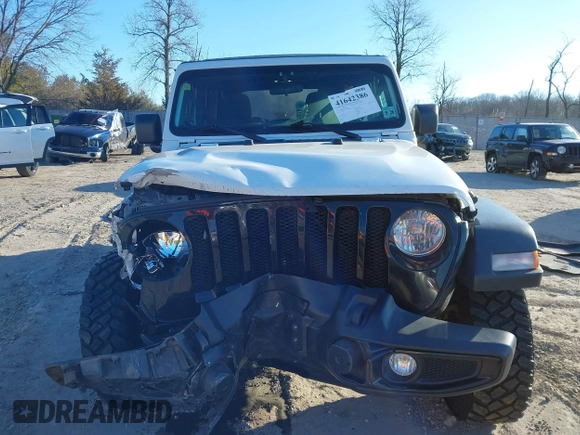 2021 Jeep Wrangler Unlimited Sport S with VIN 1C4HJXDG5MW697149, listed as a IAAI auction lot 41642386 with 71,253 mi miles. Bid and sale history available at carsss.com. Image 12.