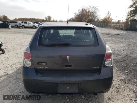 2009 Pontiac Vibe w/1SA with VIN 5Y2SP67849Z455347, listed as a Copart auction lot 78197324 with 162,201 mi miles and Salvage Title. Bid and sale history available at carsss.com. Image 6.