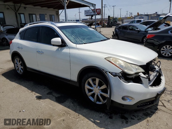2012 Infiniti EX Journey with VIN JN1AJ0HP2CM400953, listed as a Copart auction lot 55363215 with 114,270 mi miles and Salvage title. Bid and sale history available at DreamBid. Image 4.