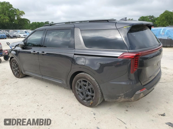 2025 Kia Carnival SX with VIN KNDNE5K37S6490478, listed as a Copart auction lot 51389565 with 6,929 mi miles and Salvage Title. Bid and sale history available at DreamBid. Image 2.
