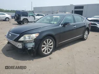 2010 Lexus LS 460 L with VIN JTHDL5EF1A5002894, listed as a Copart auction lot 60102055 with 169,801 mi miles and Salvage title. Bid and sale history available at DreamBid. Image 1.