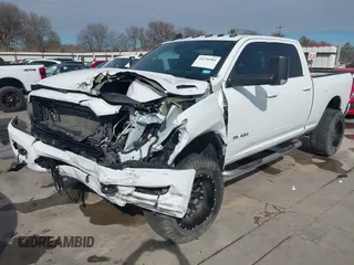 2020 Ram 2500 Big Horn with VIN 3C6UR5DL1LG115089, listed as a IAAI auction lot 41236581 with 90,797 mi miles. Bid and sale history available at carsss.com. Image 2.