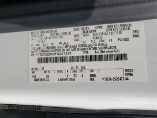 2015 Ford Transit XL с VIN 1FBZX2ZM3FKA73241, выставлен на аукционе Copart как лот 59046465 с пробегом 185 438 миль миль и Списание • Salvage title. История ставок и продаж доступна на DreamBid. Изображение 13.