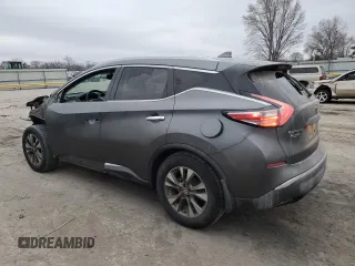 2016 Nissan Murano S with VIN 5N1AZ2MG7GN170717, listed as a Copart auction lot 47201465 with 180,444 mi miles and Salvage Title. Bid and sale history available at carsss.com. Image 2.