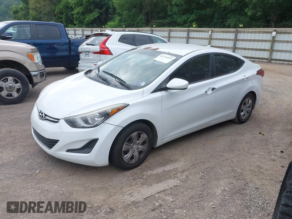 2016 Hyundai Elantra SE with VIN 5NPDH4AE4GH765866, listed as a IAAI auction lot 42376825 with Not provided miles and . Bid and sale history available at DreamBid. Image 17.