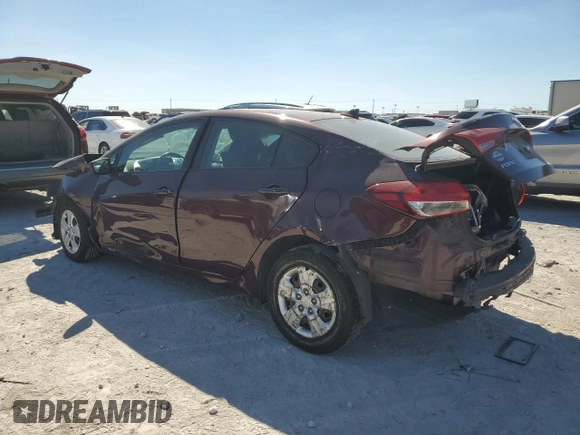 2017 Kia Forte LX with VIN 3KPFK4A78HE061980, listed as a Copart auction lot 73826684 with 154,686 mi miles and Salvage Title. Bid and sale history available at carsss.com. Image 2.