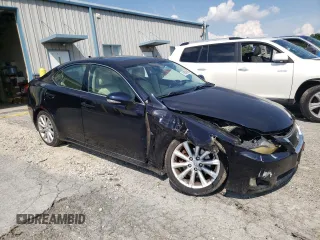 2009 Lexus IS 250 with VIN JTHCK262X92029131, listed as a Copart auction lot 63858915 with 129,451 mi miles and Salvage title. Bid and sale history available at DreamBid. Image 4.