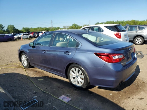 2017 Subaru Legacy Premium with VIN 4S3BNAC69H3056996, listed as a Copart auction lot 57795095 with 96,626 mi miles and Salvage title. Bid and sale history available at DreamBid. Image 2.