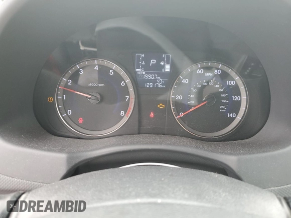 2016 Hyundai Accent SE with VIN KMHCT4AE7GU966849, listed as a Copart auction lot 44311155 with 129,176 mi miles and Salvage Title. Bid and sale history available at carsss.com. Image 9.