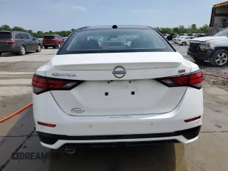 2025 Nissan Sentra SR with VIN 3N1AB8DV9SY262386, listed as a Copart auction lot 54690255 with Not provided miles and Salvage title. Bid and sale history available at DreamBid. Image 6.