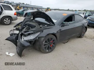 2023 Tesla Model 3 z VIN 5YJ3E1EA7PF668511, wystawiony jako Copart lot #51055725 z przebiegiem 53 594 mil mil oraz Szkoda całkowita • Salvage title. Historia ofert i sprzedaży dostępna na DreamBid. Obrazek 1.