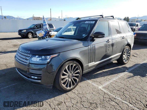 2015 Land Rover Range Rover Autobiography with VIN SALGV2TF4FA221740, listed as a Copart auction lot 51669675 with 131,403 mi miles and Clean title. Bid and sale history available at DreamBid. Image 1.