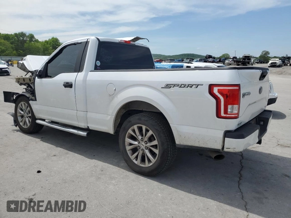 2016 Ford F-150 XL with VIN 1FTMF1C8XGKD36678, listed as a Copart auction lot 54165755 with 109,829 mi miles and Salvage Title. Bid and sale history available at DreamBid. Image 2.