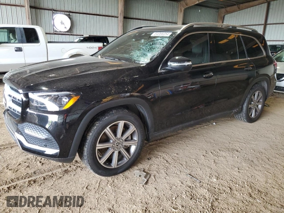 2022 Mercedes-Benz GLS 450 with VIN 4JGFF5KE5NA798720, listed as a Copart auction lot 64066054 with 22,384 mi miles and Salvage Title. Bid and sale history available at DreamBid. Image 1.